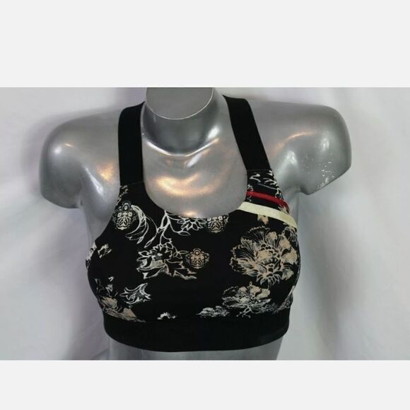 Free People MOVEMENT Freestyle Sport Bra Printed-XS-$58 MSRP BLACK FLORAL PRINT - Picture 5 of 9